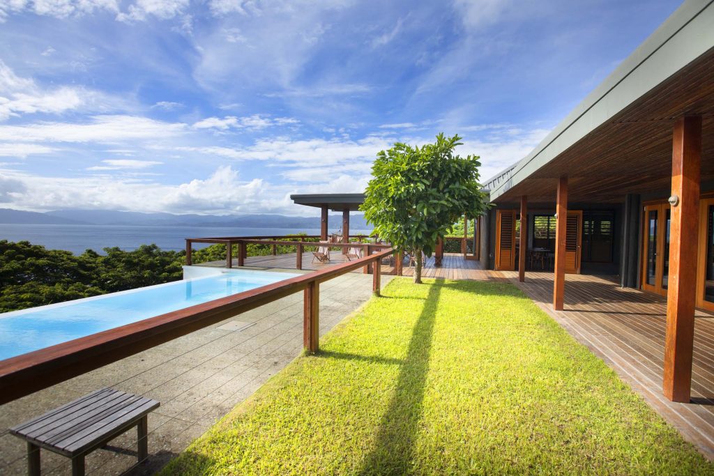 Tavola Villa private villa deck with infinity pool