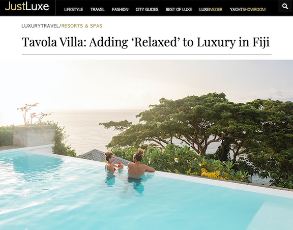 Just Luxe featuring Tavola Villa