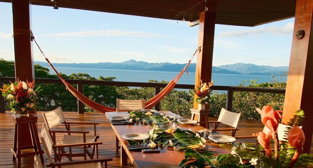 Fiji villa with private chef